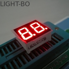 0.36 Inci menampilkan segmen LED merah Digit ganda 7 kecerahan tinggi untuk perangkat elektronik