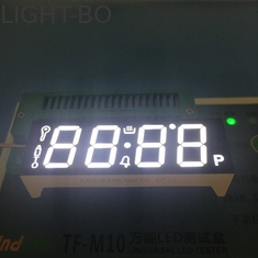 Wajah Hitam 4 Digit 7 Segmen LED Display Ultra Putih Untuk Kompor Gas