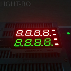 Dual Color 8 Digit 7 Segmen LED Display Intensitas Bercahaya Tinggi Perakitan Mudah