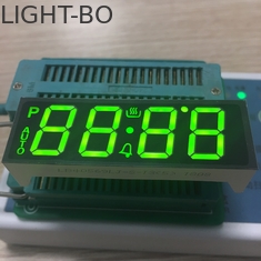 PIN SMT Tampilan LED Kustom 7 Segmen 4 Digit Hijau Super Terang Untuk Pengontrol Oven