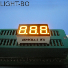 Tiga Digit 7 segmen LED Display warna untuk Oven listrik kuning / Microwave
