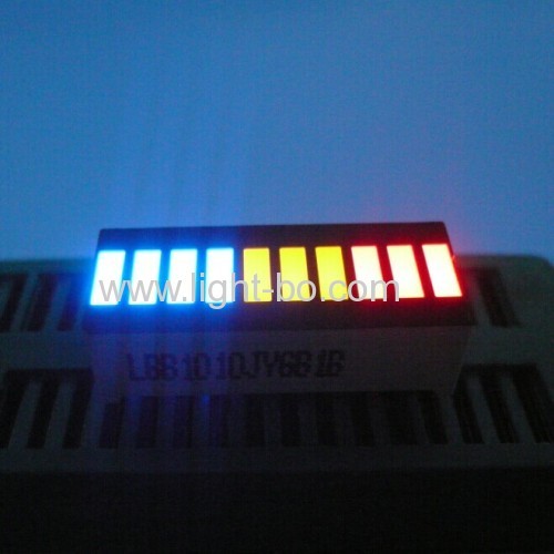 Super Bright Green / Red 10 Segmen LED Light Bar Gradh Array untuk panel instrumen