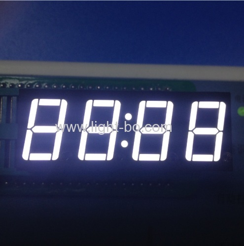 Anoda umum super terang hijau 4 digit 0,56 inci 7 segmen dipimpin menampilkan jam