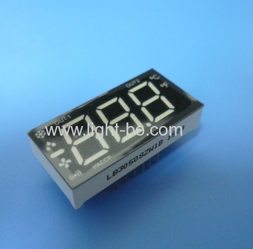 Customized Ultra white 3 1/2 digit 7 segmen layar led untuk panel instrumen