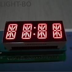 4 Digit 7 Segmen Layar LED Alfanumerik Merah Terang Untuk Panel Instrumen