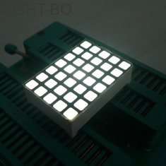 Putih 5x7 Dot Matrix LED Display Efisiensi Tinggi Diprogram LED Display