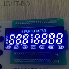 7 Digit 7 Segmen LED Display Custom Ultra Blue Untuk Kontrol Suhu