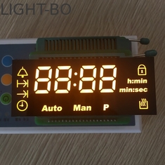 10.7mm Karakter Tinggi Kustom LED Display Ultra Amber Untuk Timer Oven Digital