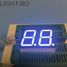 Putih 0,8 &quot;Dual Digit 7 Segmen LED Display Common Anode Untuk Panel Instrumen