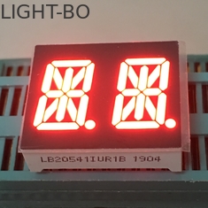Ultra Merah 0,54 Inch Dual Digit 14 Segmen Led Display Alfanumerik untuk panel Instrumen