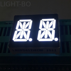 Ultra Bright White 0,54 &quot;Layar Led 14 Segmen Dual Digit anoda umum Untuk Panel Instrumen