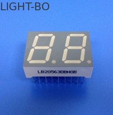 RoHS Compliant 2 digit 7 Segmen LED Display Common Anode Perakitan Mudah Ultra Bright