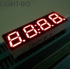0,8 Inch 4 Digit Tujuh Segmen LED Display Jam Kinerja Stabil Intensitas Bercahaya Tinggi