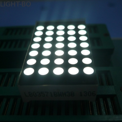 Harga yang bagus 3mm 5x7 Dot Matrix Led Display Ultra Thin Yellow Segment Black Face on line