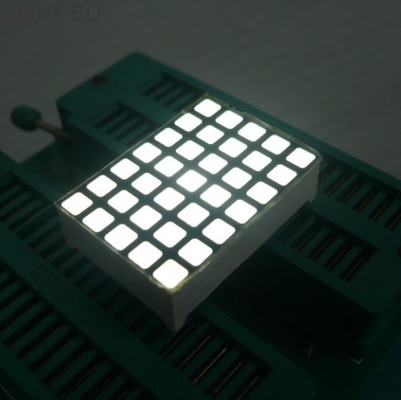 Harga yang bagus Putih 5x7 Dot Matrix LED Display Efisiensi Tinggi Diprogram LED Display on line