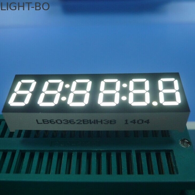 Harga yang bagus 6 Digit 7 Segmen LED Display, Ultra Bright White LED Jam Diplay 0.36 Inch on line