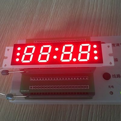 Harga yang bagus Tampilan LED Kustom Empat Digit Tujuh Segmen 14,8 mm Untuk Radio / Suara on line
