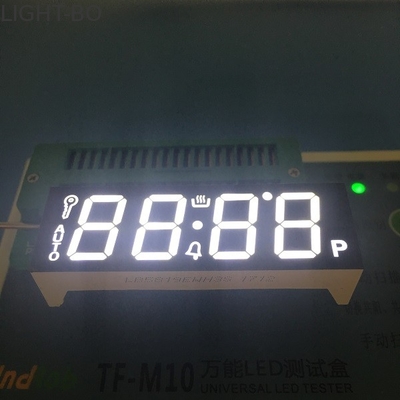 Harga yang bagus Wajah Hitam 4 Digit 7 Segmen LED Display Ultra Putih Untuk Kompor Gas on line