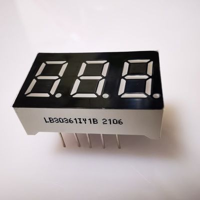 Harga yang bagus 7 Segmen 3 Digit 9,2mm LED Display Super Bright Amber Common Cathode untuk Panel Meter on line