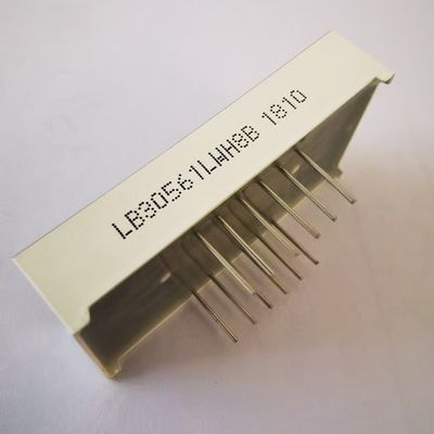 Harga yang bagus Ultra Bright White Grey Surface 7 Segment 3digit 14.2mm Common Cathode LED Display untuk Pengontrol Suhu on line