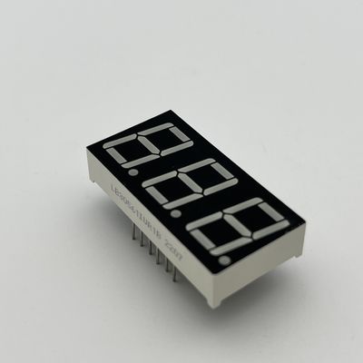 Harga yang bagus Display LED Permukaan Merah Ultra Cerah 7 Segmen 3 digit 14.2mm untuk Pengontrol Suhu on line