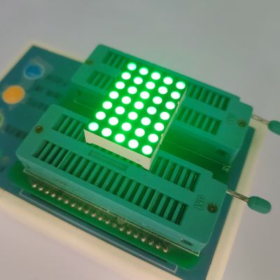 Harga yang bagus 3mm 5 X 7 DOT Matrix Pure Green LED Display untuk Digital Time Zone Clock Indicator on line