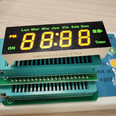 Harga yang bagus Kuning/Hijau 4 Digit 7 Segmen LED Tampilan untuk kontrol timer on line