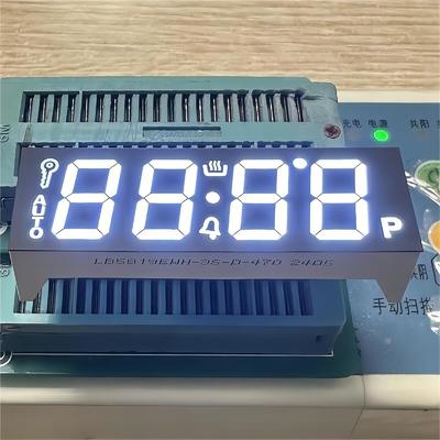 Harga yang bagus Ultra White LED Display 7 Segment 4 Digit Common Cathode for Oven 58.2*19mm on line