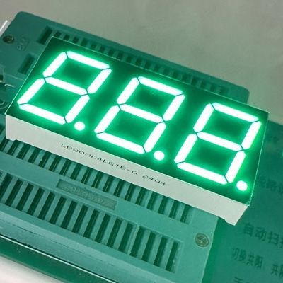 Harga yang bagus Low Current Pure Green 20.32mm (0.8-Inch) 3-Digit 7-Segment Common Cathode LED Display for Temperature Controllers on line