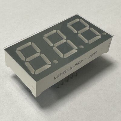 Harga yang bagus Tampilan LED 7 Segmen Katoda Umum 3 Digit 0,56 Inci (14,2mm) untuk Indikator Suhu on line