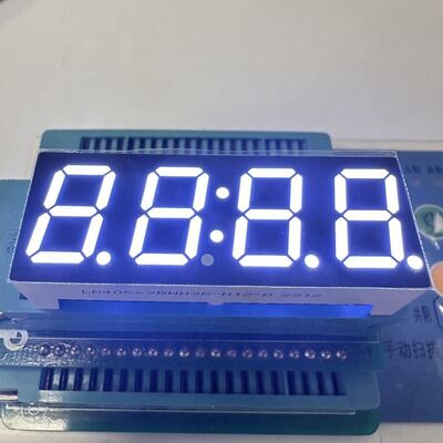 Harga yang bagus Layar LED Ultra Terang Putih 14.2mm 4 Digit 7 Segmen untuk Peralatan Rumah Tangga on line