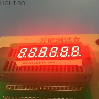 Harga yang bagus Ukuran Kecil 8mm 6 Digit 7 Segmen Led Display 0.31 inch Untuk Indikator Tempearture on line