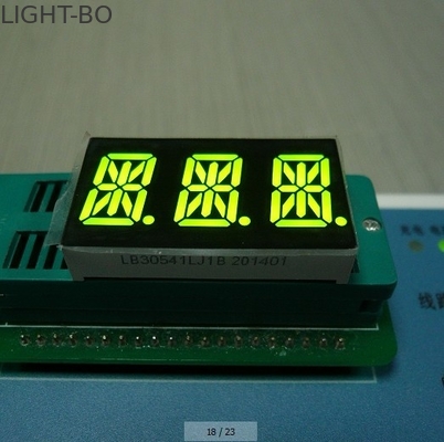 Harga yang bagus Super Amber Triple Digit 14 Segmen LED Display Full Color 0,56 Inch Untuk Indikator Digital on line