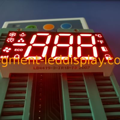 Harga yang bagus Triple Common Anode 100mcd 17mm 7 Segmen Tampilan LED on line