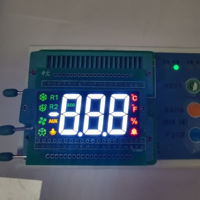 Harga yang bagus Tampilan LED Ultra Putih / Merah / Kuning / Hijau 3 Digit 7 Segmen Untuk Kontrol Suhu on line