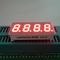 Ultra Red 0,30 &quot;4 Digit 7 Segmen Led Display Untuk Indikator Suhu / Kelembaban Katoda Umum