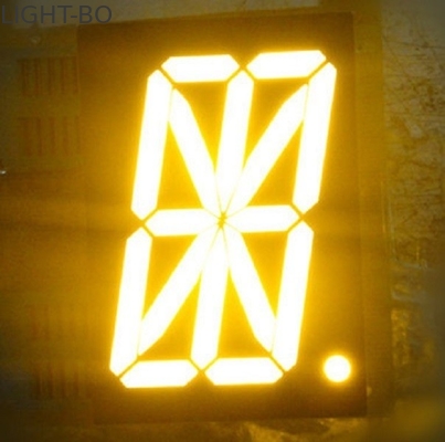 LED Satu Digit Kuning 16 Tampilan Segmen 140mcd Untuk indikator digital pom bensin