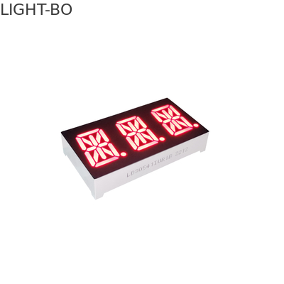 Super Red Triple Digit 0.54inch 14 Segment LED Display Common Anode Untuk Panel Instrumen