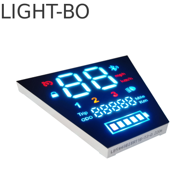 120mcd LED Seven Segment Display 80mW Tri Untuk Kendaraan Sepeda Motor Listrik