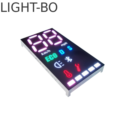 Harga yang bagus 35mcd Multicolour Seven Segment LED Display 3 Digit 635nm Untuk Sepeda Motor on line