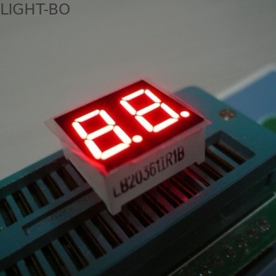 Harga yang bagus 0.36 Inci menampilkan segmen LED merah Digit ganda 7 kecerahan tinggi untuk perangkat elektronik on line