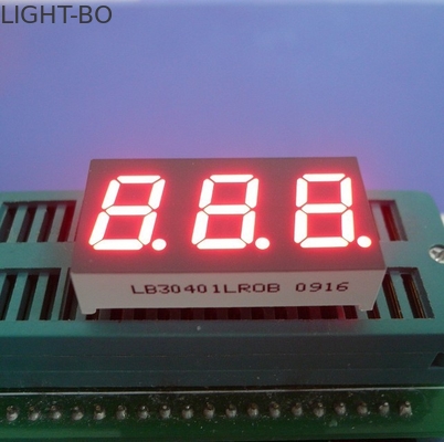Super Bright Red 7 Segment LED Display Triple Digit Common Cathode