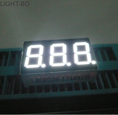 Harga yang bagus Tiga Digit 7 Segmen Tampilan Led Pure White Tujuh Kecil Segmen Tampilan Untuk Perangkat Elektronik on line