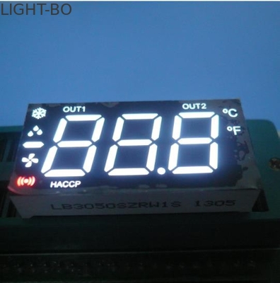 Harga yang bagus Multiplexed Triple Digit Tujuh Segmen LED Display Ultra Putih Untuk Kontrol Pemanasan / Pendinginan on line