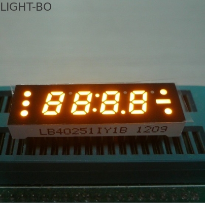 Harga yang bagus 0.25 Inci kuning empat Digit 7 segmen LED Clock Display, kecil saat berkendara on line