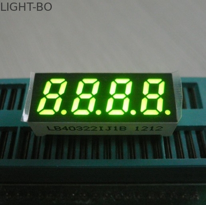 Harga yang bagus 0,32 Inch Hijau Empat Digit 7 Segmen Dipimpin Tampilan Indikator Suhu Kelembaban on line