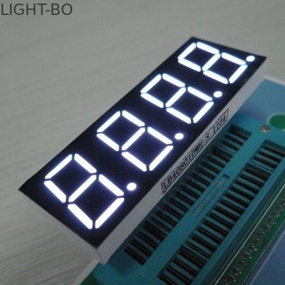 Putih 4 Digit 7 segmen LED Display untuk kompor induksi, operasi saat ini rendah