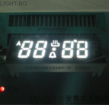DIP / SMD Pin Kustom LED Display, Umum Katoda 7 Segmen Tampilan Murni Putih