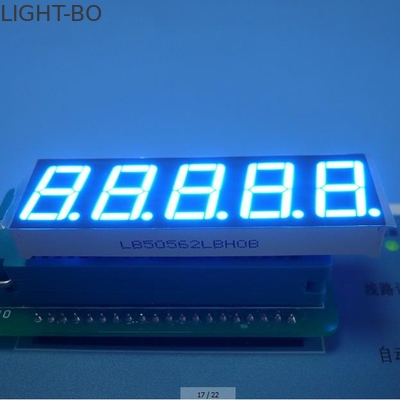 Harga yang bagus Ultra Blue 5 Digit 7 Segmen Tampilan Ramah Ramah Lingkungan Kustom 100 mcd 0,56 " on line
