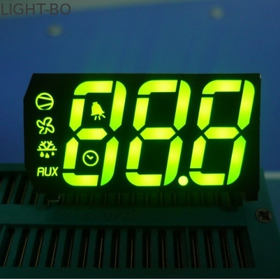 Hijau 3 Digit 0,67 "Custom LED Display 7 Segmen Untuk Pendinginan